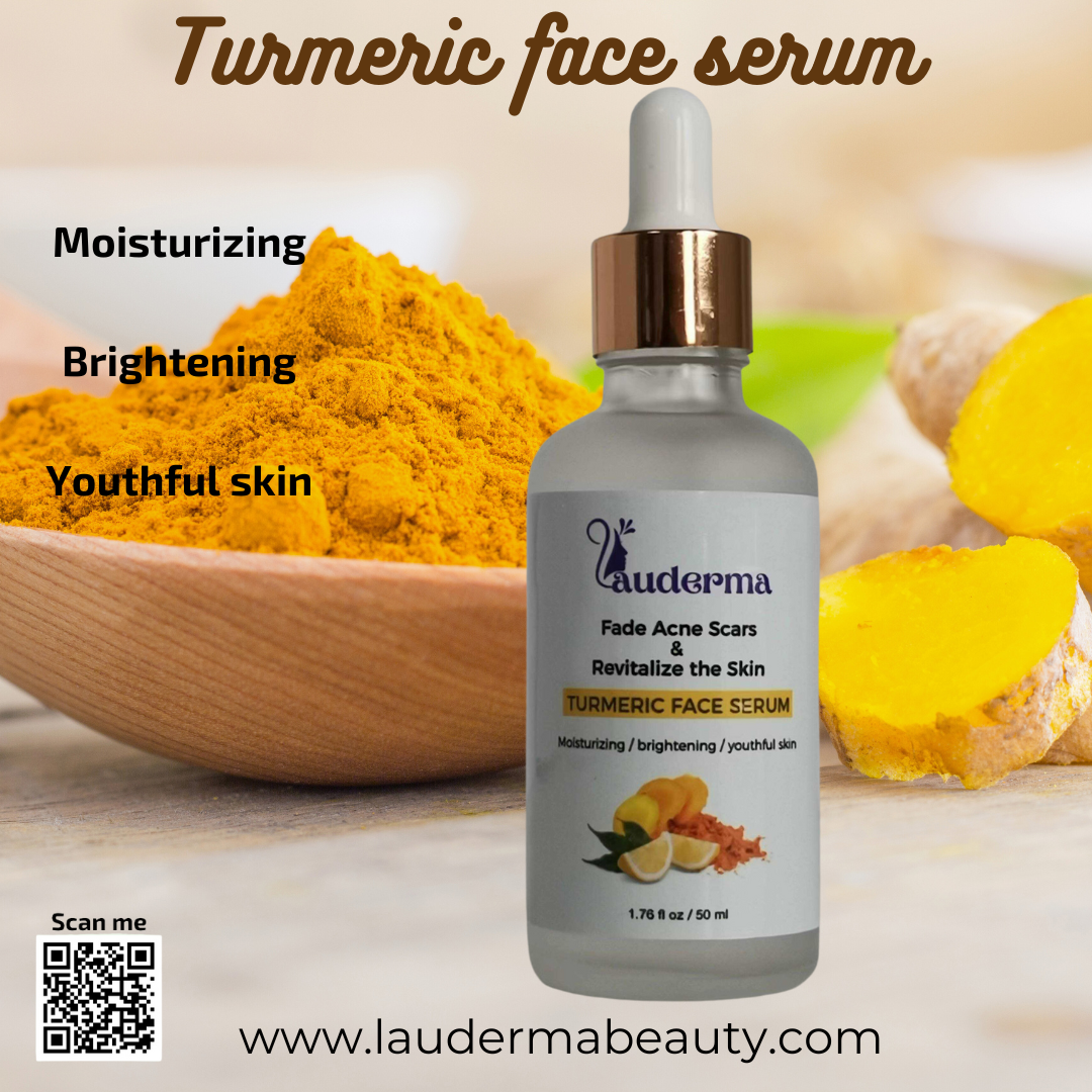 image of a bottle with The Best Turmeric Face Glow Serum