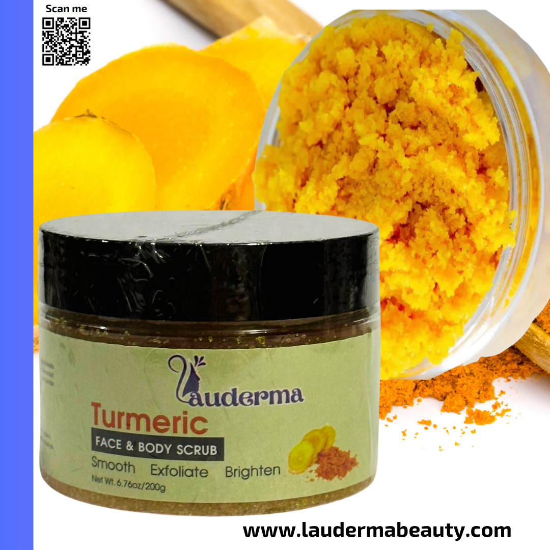 image of the best turmeric face and body scrub