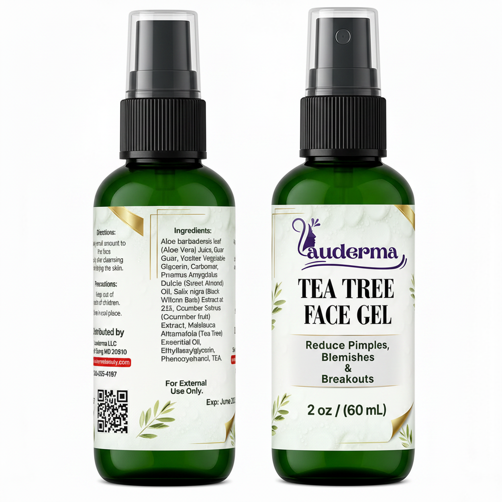 Tea Tree Face Gel for Blemish-Prone Skin | Lightweight | 2 oz