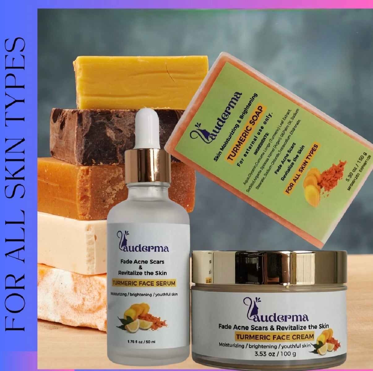 Turmeric Facial Glow Serum & Cream Set