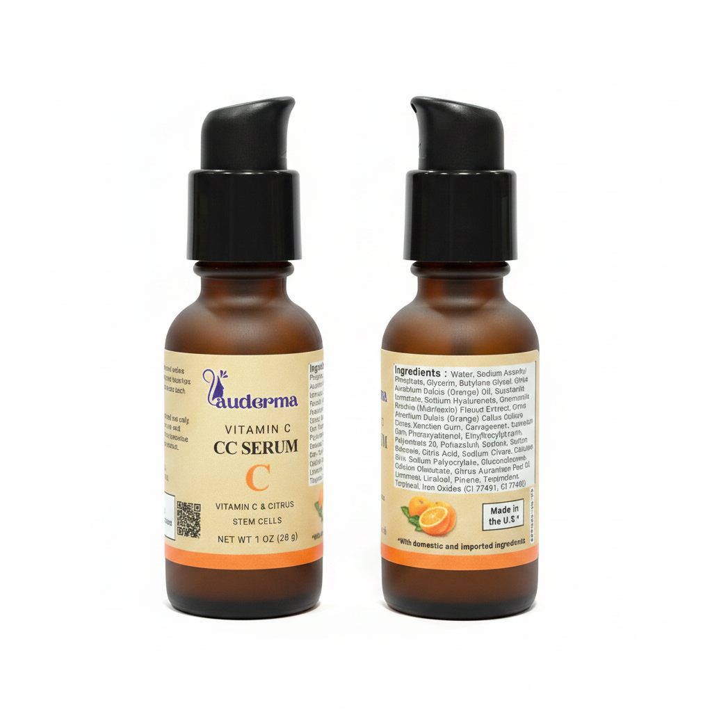 Vitamin C CC Serum - Front & Back Side by Side